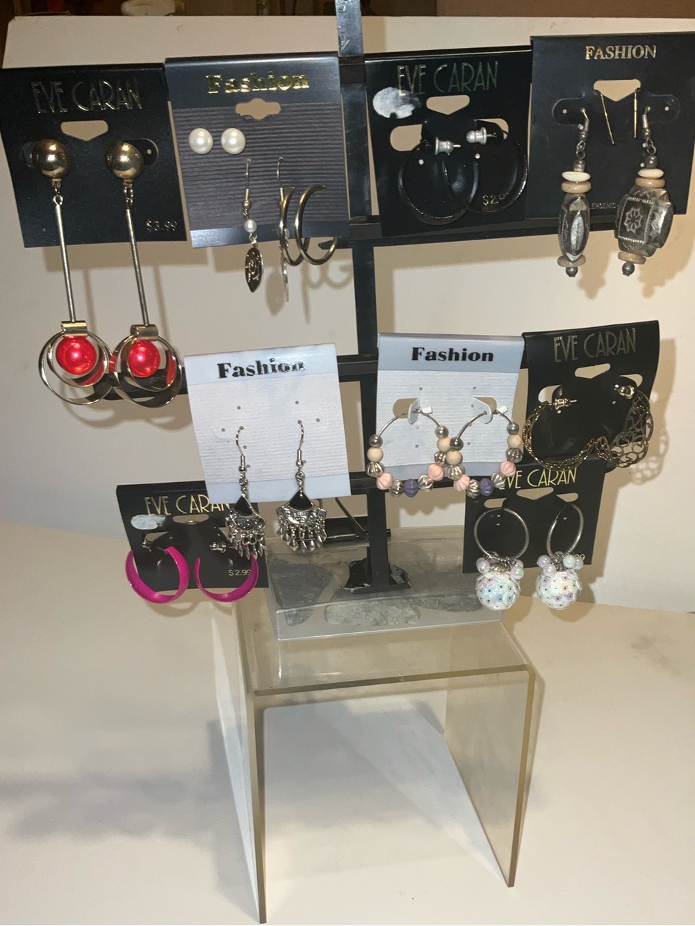 11pc 1998/2002 DESIGNER vintage Drop Earrings  Jewelry mix LOT #3 NEW OLD STOCK